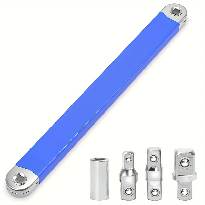 Offset Extension Wrench,with 1/2", 1/4" and 3/8" Square Drive Adapters,15-Inch Tight Reach Extension Wrench Set
Offset Extension Wrench,with 1/2", 1/4" and 3/8" Square Drive Adapters,15-Inch Tight Reach Extension Wrench Set