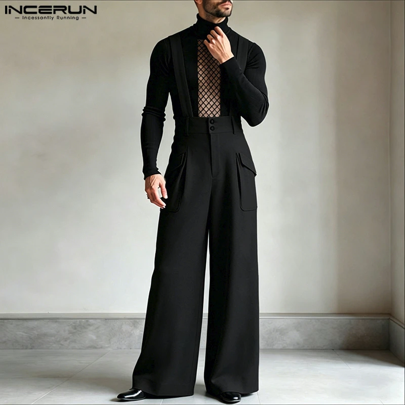 INCERUN Men's Jumpsuits Solid Color Sleeveless Casual Straps Rompers For Man Streetwear Loose 2026 Fashion Male Overalls Pants
INCERUN Men's Jumpsuits Solid Color Sleeveless Casual Straps Rompers For Man Streetwear Loose 2026 Fashion Male Overalls Pants