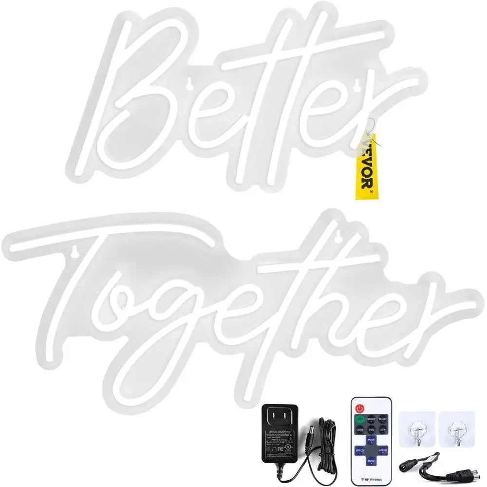 Neon Sign LED Light Two Sizes Warm White Adjustable Brightness Remote Control for home Party Wedding Bar Includes
Neon Sign LED Light Two Sizes Warm White Adjustable Brightness Remote Control for home Party Wedding Bar Includes