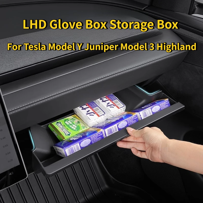 LHD for Tesla Model 3 Highland Model Y Juniper 2025 (not for RHD) Car Glove Box Tray Pallet Case Organizer Storage Accessories
LHD for Tesla Model 3 Highland Model Y Juniper 2025 (not for RHD) Car Glove Box Tray Pallet Case Organizer Storage Accessories