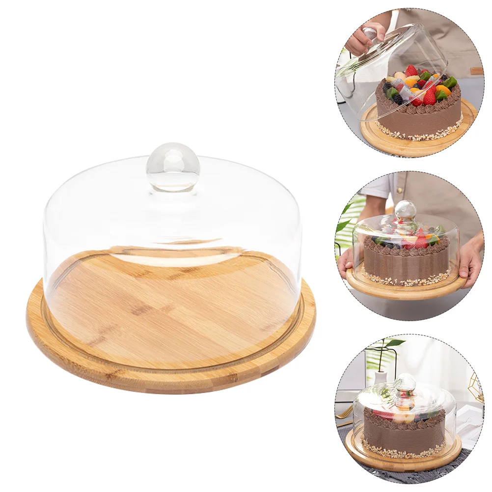 1 pc Cake Display Tray Glass Cover Dessert Serving Snack Bamboo Tray Lid Pastry Plate Household Sturdy Kitchen Bar Useful
1 pc Cake Display Tray Glass Cover Dessert Serving Snack Bamboo Tray Lid Pastry Plate Household Sturdy Kitchen Bar Useful