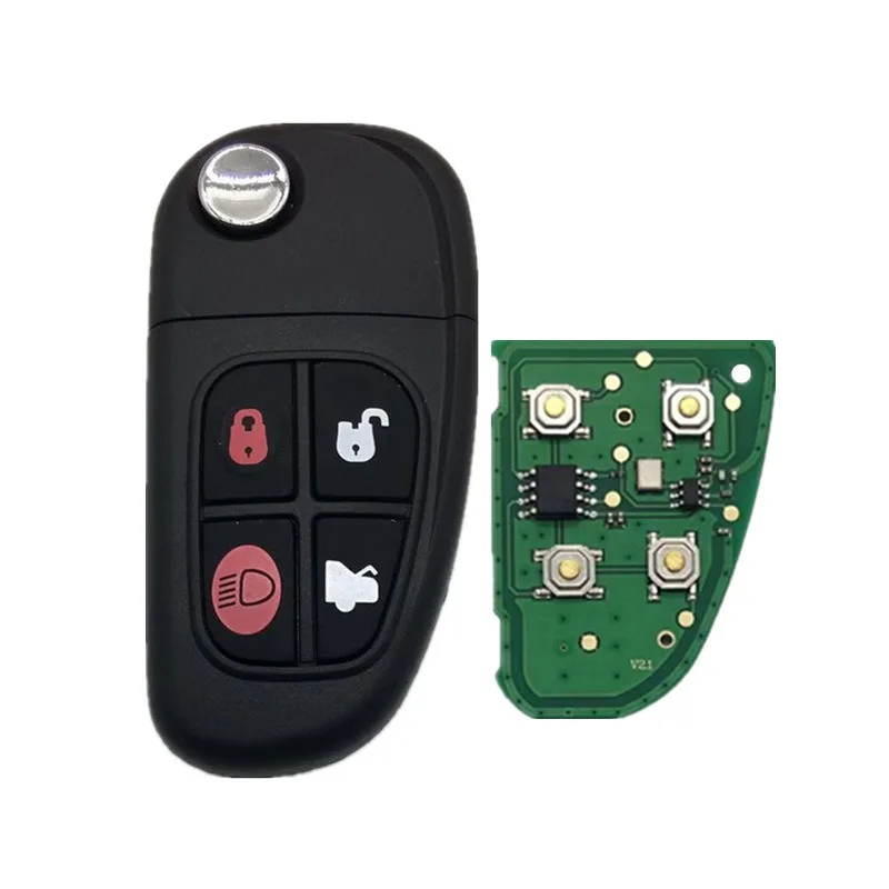 Applicable to 2001-2008 Jaguar car key shell 4 key remote control 315/434 frequency glass tube 60 chip car key shell
Applicable to 2001-2008 Jaguar car key shell 4 key remote control 315/434 frequency glass tube 60 chip car key shell