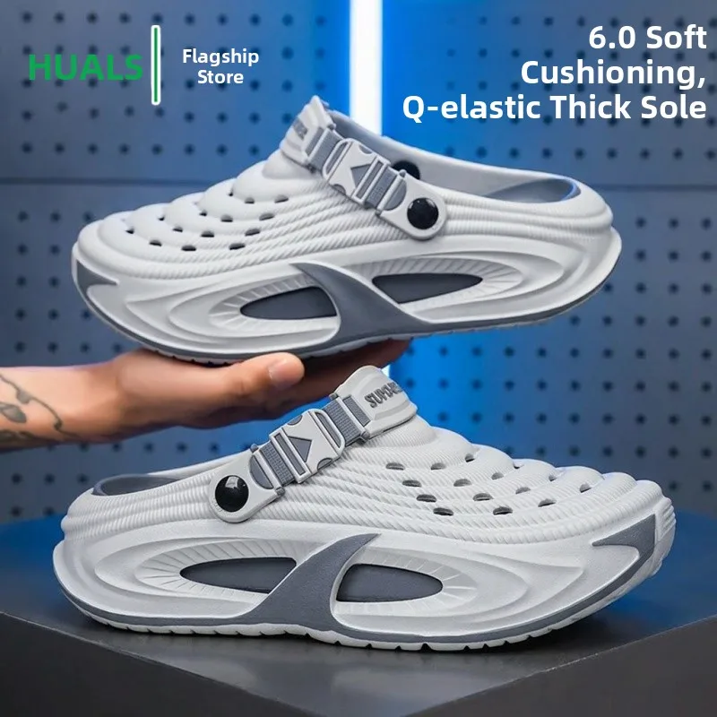 Flowllorss Men's Summer Outdoor Sports Driving Beach Sandals Slip-On Anti-Slip Toe Cover Clog Shoes Breathable EVA Thick Heel
Flowllorss Men's Summer Outdoor Sports Driving Beach Sandals Slip-On Anti-Slip Toe Cover Clog Shoes Breathable EVA Thick Heel