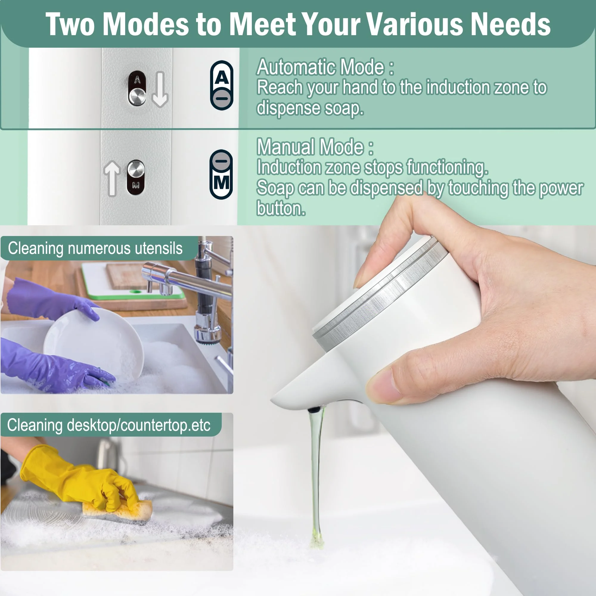 Touchless Automatic Soap Dispenser 340ml USB Rechargeable Foaming 4-Stage Adjustable Foam Dispenser for Kitchen Bathroom
Touchless Automatic Soap Dispenser 340ml USB Rechargeable Foaming 4-Stage Adjustable Foam Dispenser for Kitchen Bathroom