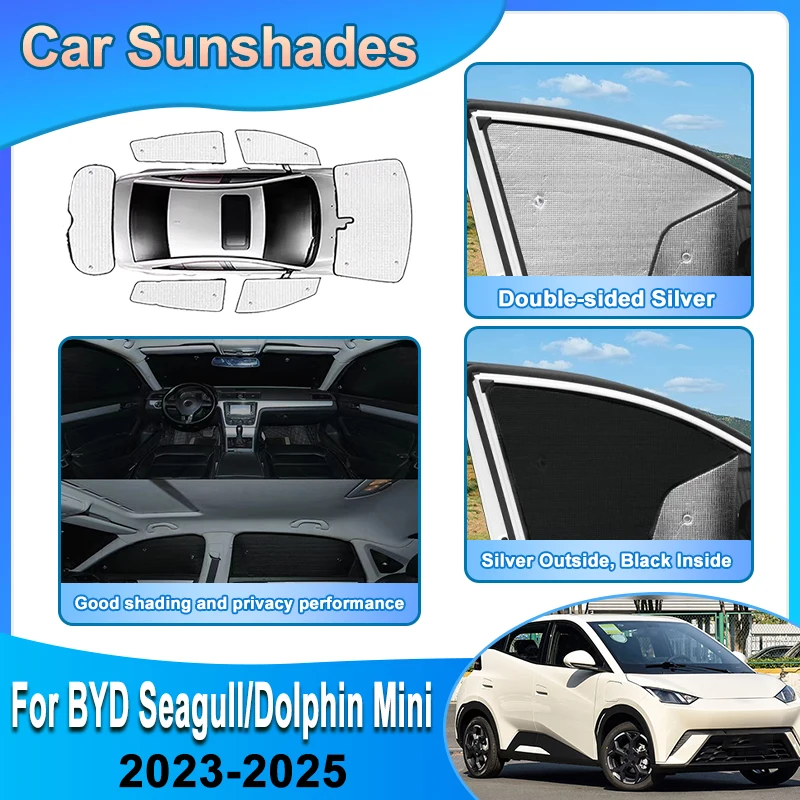 For BYD Dolphin Mini Seagull 2023 2024 2025 Surf EQ Car Side Window Sunshades Curtain Style Windshield Window Visors Accessories
For BYD Dolphin Mini Seagull 2023 2024 2025 Surf EQ Car Side Window Sunshades Curtain Style Windshield Window Visors Accessories