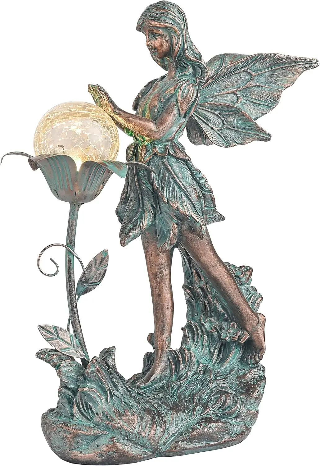 Garden Fairy Large Bronze Garden Sculptures & Statues Resin with Solar Outdoor Light, Valentines Decoration
Garden Fairy Large Bronze Garden Sculptures & Statues Resin with Solar Outdoor Light, Valentines Decoration