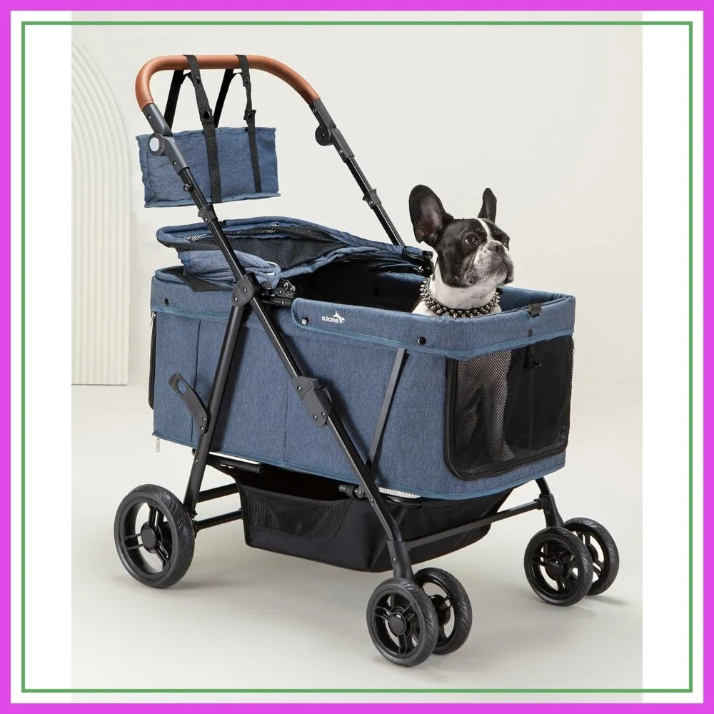 Dog Stroller for Large & Medium Dogs (20-132 lbs), Heavy Duty, Foldable, Ventilated, Pink or Navy
Dog Stroller for Large & Medium Dogs (20-132 lbs), Heavy Duty, Foldable, Ventilated, Pink or Navy