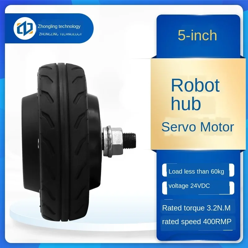 5-Inch Built-in Encoder Robot AGV Trolley Wheel Hub Servo Motor Driver Single Axis/Double Shaft Sleeve 24V
5-Inch Built-in Encoder Robot AGV Trolley Wheel Hub Servo Motor Driver Single Axis/Double Shaft Sleeve 24V