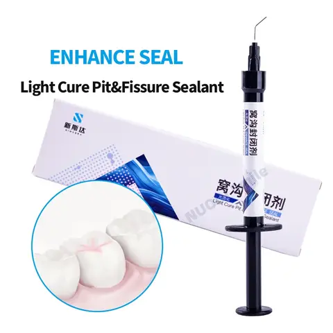 Sellador de fisuras de pozo de curado ligero Dental, 1 unidad, para formación de caries en caries, colegas de dientes, 1,5g, materiales para clínica de odontología