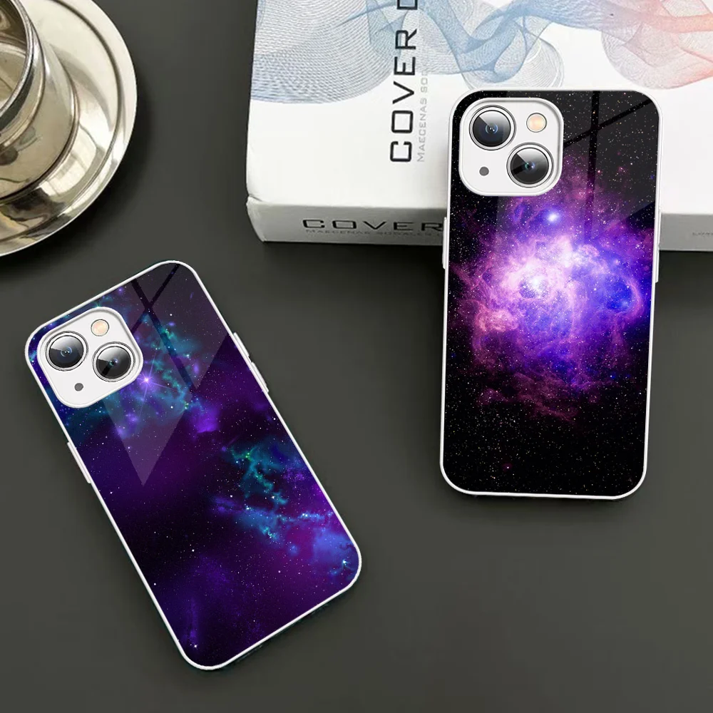 Cool Galaxy Phone Case For iPhone 14 13 12 Mini 11 Pro XS Max X XR 14 Plus Tempered Glass Cover 
Cool Galaxy Phone Case For iPhone 14 13 12 Mini 11 Pro XS Max X XR 14 Plus Tempered Glass Cover