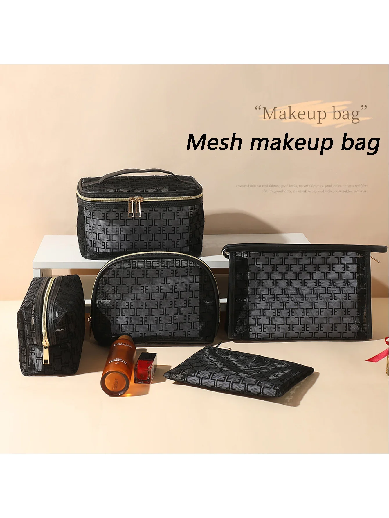 CANBOUN Women Mesh Cosmetic Bag Travel Storage Makeup Bag Organizer Female Make Up Pouch Portable Small Large Toiletry Beauty Ca
CANBOUN Women Mesh Cosmetic Bag Travel Storage Makeup Bag Organizer Female Make Up Pouch Portable Small Large Toiletry Beauty Ca