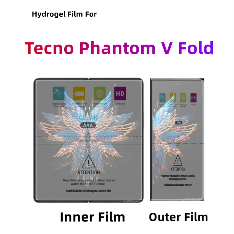 Внутренняя + Внешняя прозрачная Гидрогелевая пленка для Tecno Phantom V Складная матовая защитная пленка Складная искусственная защита экрана
Внутренняя + Внешняя прозрачная Гидрогелевая пленка для Tecno Phantom V Складная матовая защитная пленка Складная искусственная защита экрана