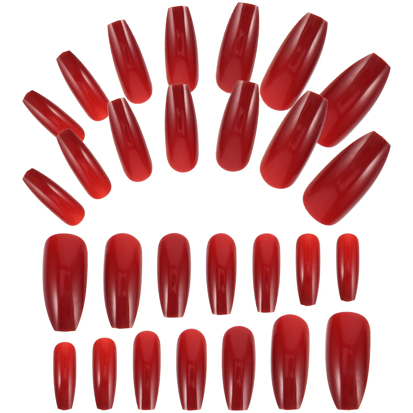 1Set Removable Press on Nail Tips Burgundy Elegant False Nails for Women Fashionable Manicure Extension Quick Application No
1Set Removable Press on Nail Tips Burgundy Elegant False Nails for Women Fashionable Manicure Extension Quick Application No