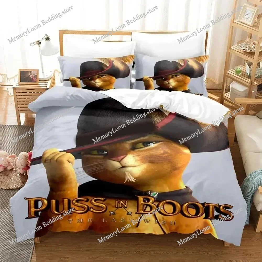 Cartoon Cat PUSS BOOTS Bedding Set Duvet Cover Bed Set Quilt Cover Pillowcase Comforter king Queen Size Boys Adult Bedding Set
Cartoon Cat PUSS BOOTS Bedding Set Duvet Cover Bed Set Quilt Cover Pillowcase Comforter king Queen Size Boys Adult Bedding Set