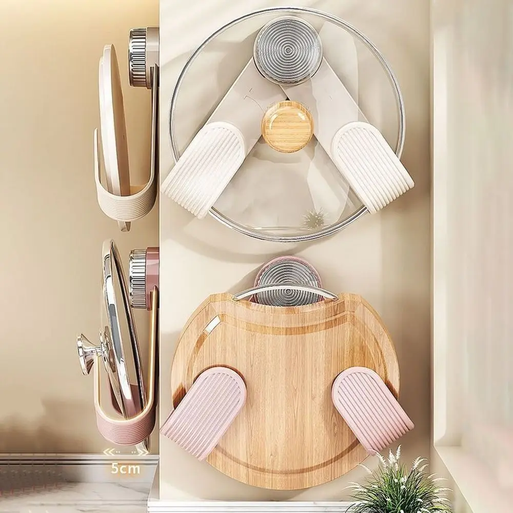 Punch-Free Suction Cup Pot Cover Rack Wall Mounted Rust Resistant Pan Cover Storage Holder Space Saving Cutting Board Shelf
Punch-Free Suction Cup Pot Cover Rack Wall Mounted Rust Resistant Pan Cover Storage Holder Space Saving Cutting Board Shelf