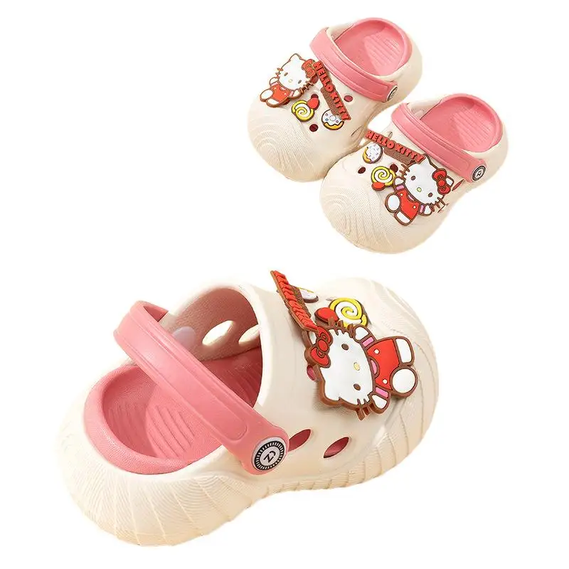 Sanrio Hello Kitty детские сандалии на мягкой подошве, студенческие каваи, аниме, модные, новый стиль, с героями мультфильмов, жаркое лето, комфортные, дышащие
Sanrio Hello Kitty детские сандалии на мягкой подошве, студенческие каваи, аниме, модные, новый стиль, с героями мультфильмов, жаркое лето, комфортные, дышащие