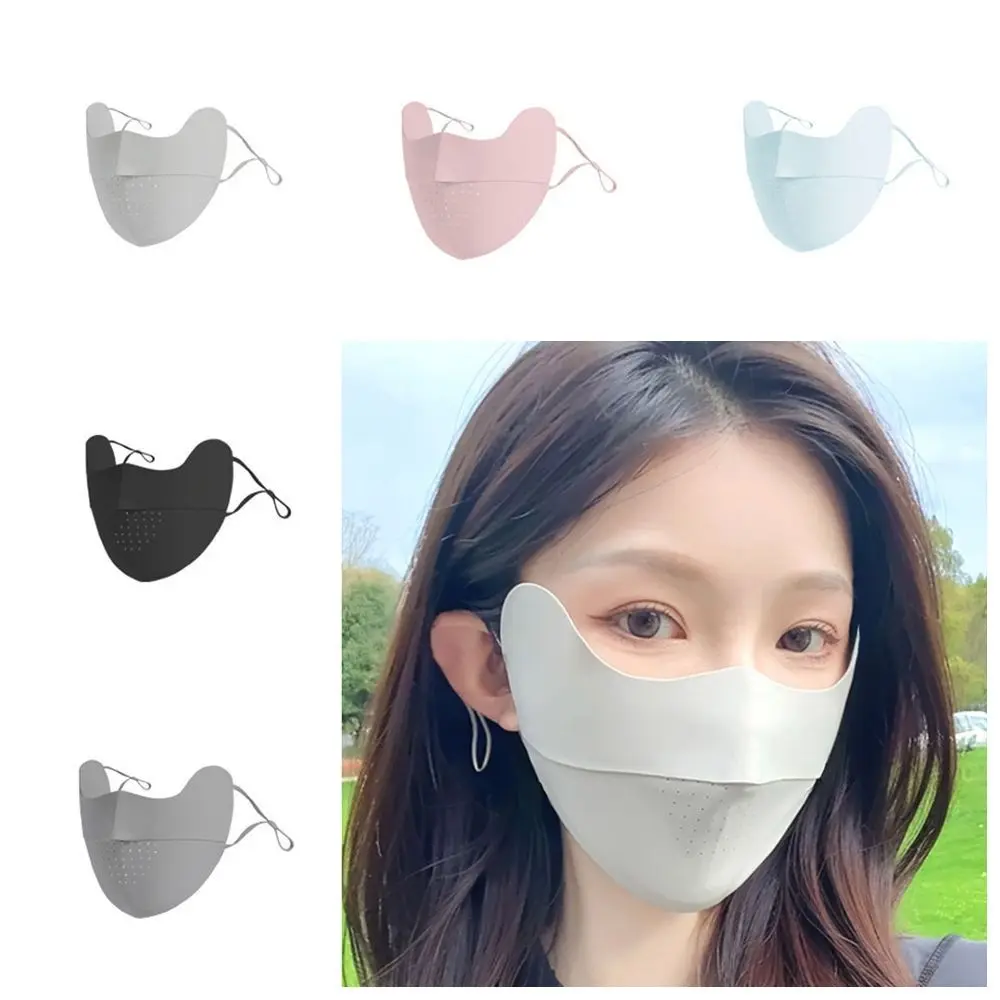 Thin Sunscreen Face Scarf Ice Silk Mask Summer Solid Color Sunscreen Mask Face Scarves UV Protection Face Cover Riding
Thin Sunscreen Face Scarf Ice Silk Mask Summer Solid Color Sunscreen Mask Face Scarves UV Protection Face Cover Riding