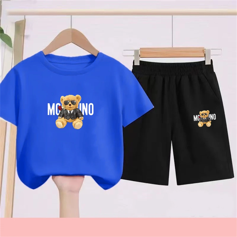 Kids T-shirt summer Clothes Fashion Cool Bear Age 3-12 Boys Girls tops Children's Round Neck Short sleeve birthday present 
Kids T-shirt summer Clothes Fashion Cool Bear Age 3-12 Boys Girls tops Children's Round Neck Short sleeve birthday present