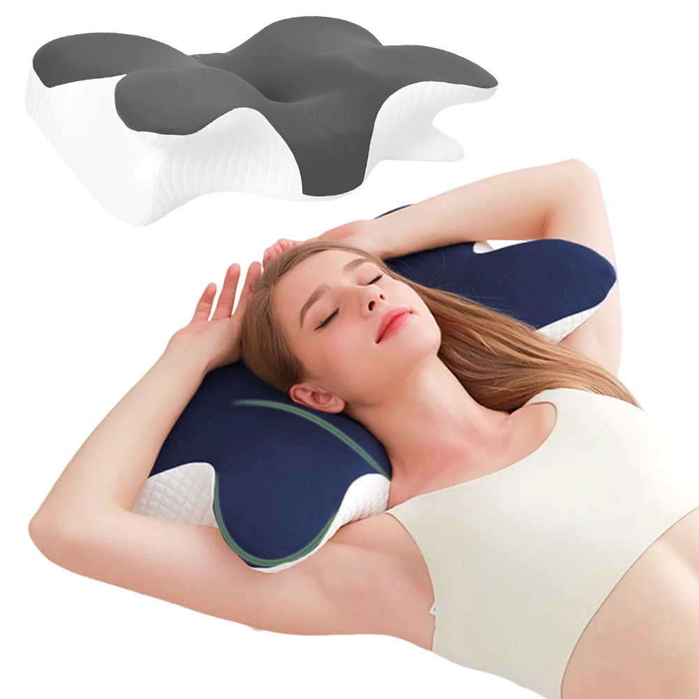 Butterfly Shaped Memory Foam Cervical Pillow Slow Rebound Ergonomic Orthopedic Pillow Comfortable Neck Pillow for Home Bedroom
Butterfly Shaped Memory Foam Cervical Pillow Slow Rebound Ergonomic Orthopedic Pillow Comfortable Neck Pillow for Home Bedroom