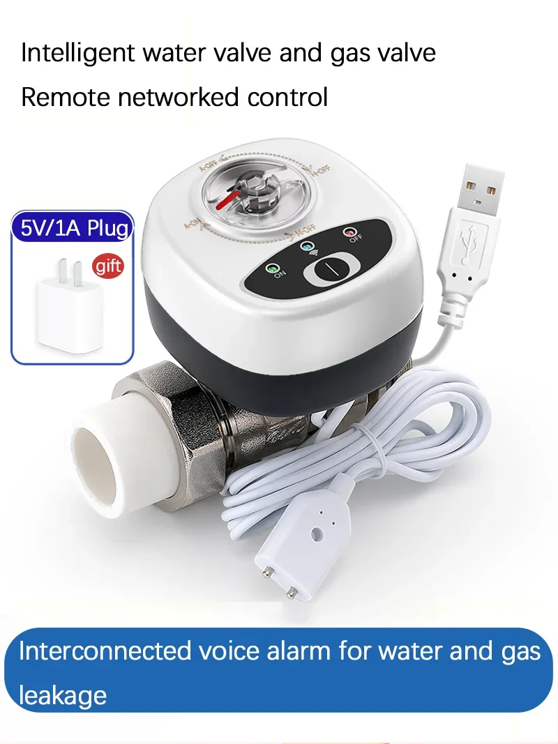 Smart Home Water Gas Valve WiFi APP Remote Control Voice Control Auto Leak Detection Alarm Anti-leak Safety Intelligent Valve
Smart Home Water Gas Valve WiFi APP Remote Control Voice Control Auto Leak Detection Alarm Anti-leak Safety Intelligent Valve