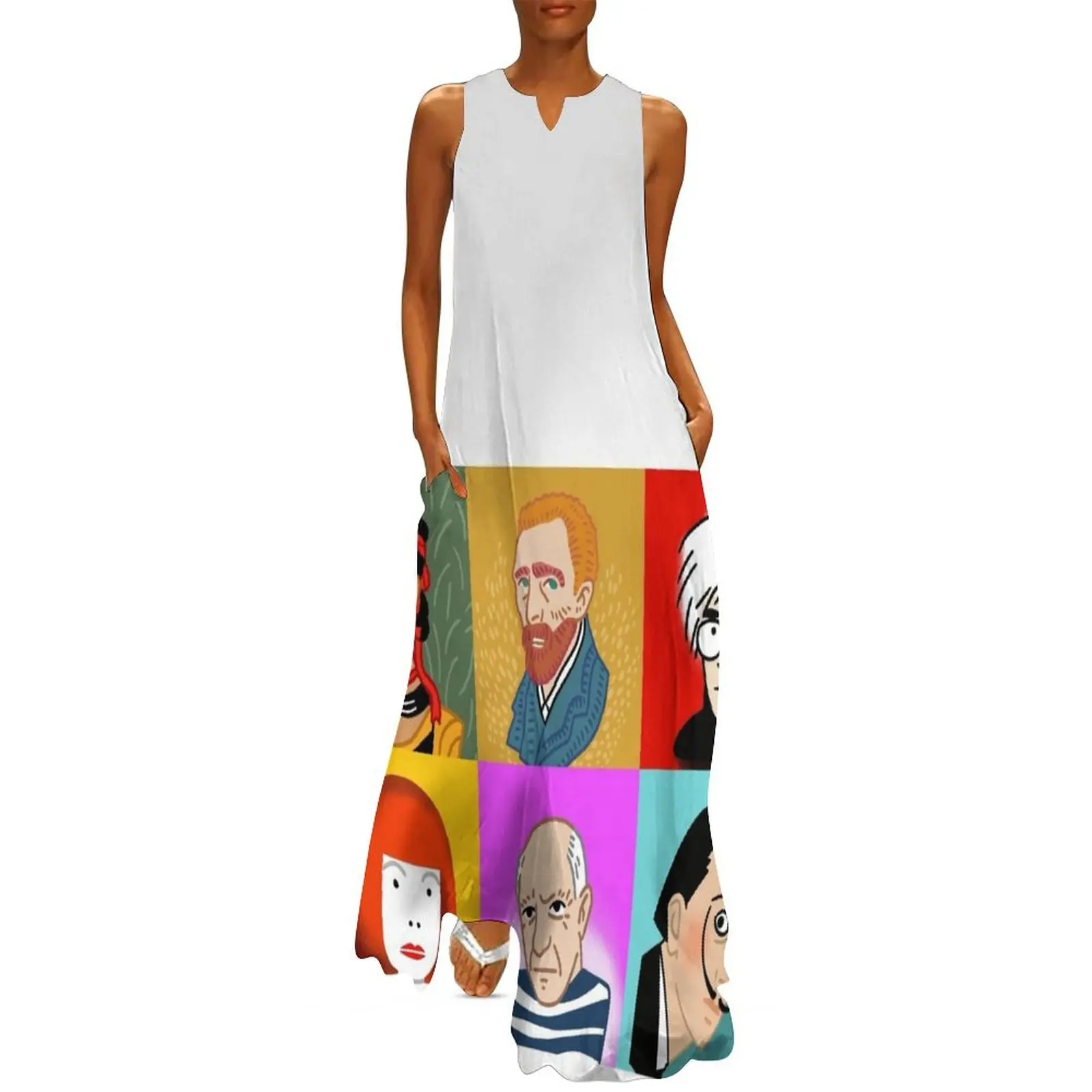 Iconic Artists Long Dress Dress women Long dress elegant and pretty women's dresses
Iconic Artists Long Dress Dress women Long dress elegant and pretty women's dresses