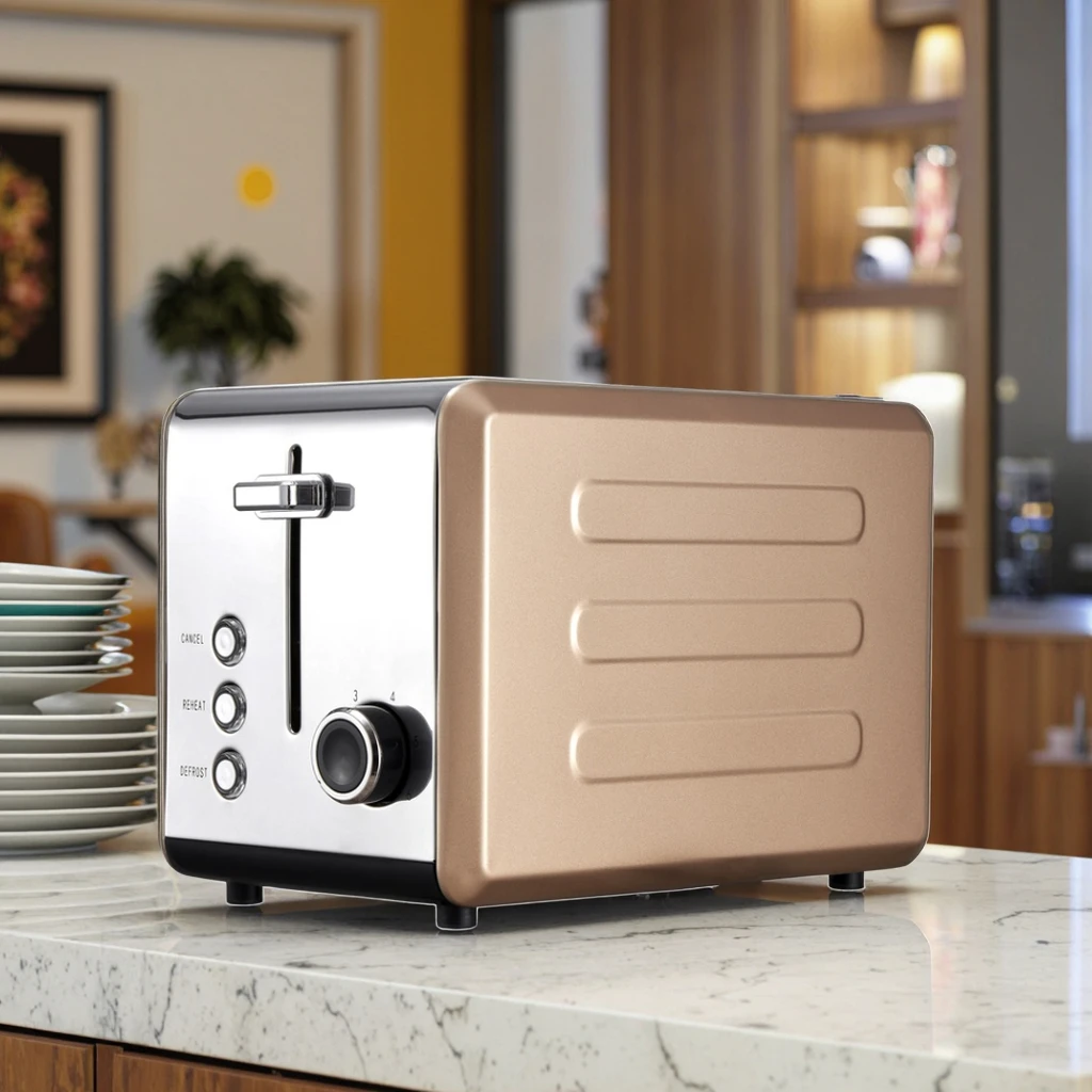 Stainless steel 2-piece home electric toaster extra-wide groove adjustable electronic baking control energy saving
Stainless steel 2-piece home electric toaster extra-wide groove adjustable electronic baking control energy saving