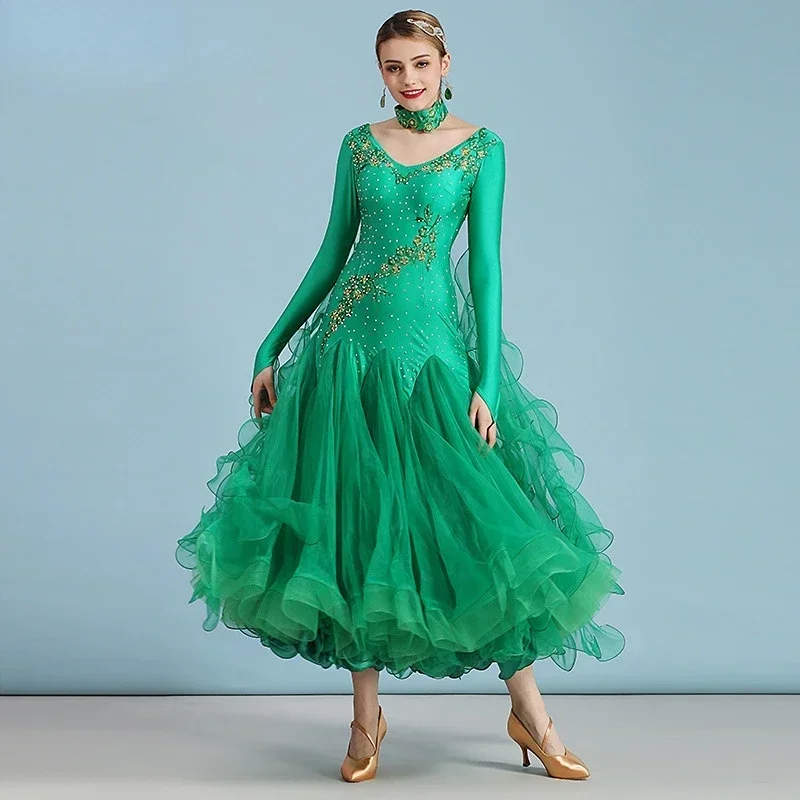 Standard Ballroom Dance Dresses V Neck Sequins Elegant Waltz Dresses Foxtrot Dance Dress Modern Dance Wear Rumba Costumes
Standard Ballroom Dance Dresses V Neck Sequins Elegant Waltz Dresses Foxtrot Dance Dress Modern Dance Wear Rumba Costumes