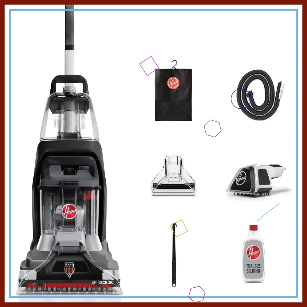 Upright Carpet Cleaner Machine for Pets, Shampooer with XL Power Scrub, Black FH68050
Upright Carpet Cleaner Machine for Pets, Shampooer with XL Power Scrub, Black FH68050