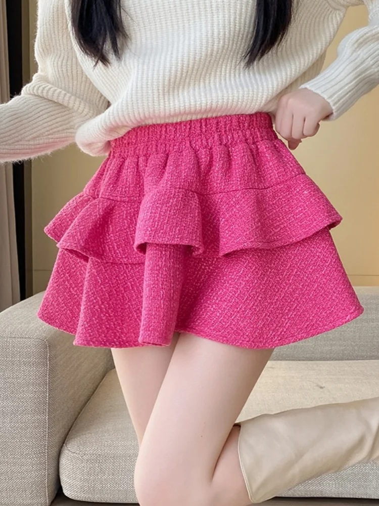 SMTHMA твидовая юбка-торт, женская новинка 2025 года, утягивающая юбка трапециевидной формы с высокой талией, шерстяная мини-юбка для пикантных девушек
SMTHMA твидовая юбка-торт, женская новинка 2025 года, утягивающая юбка трапециевидной формы с высокой талией, шерстяная мини-юбка для пикантных девушек