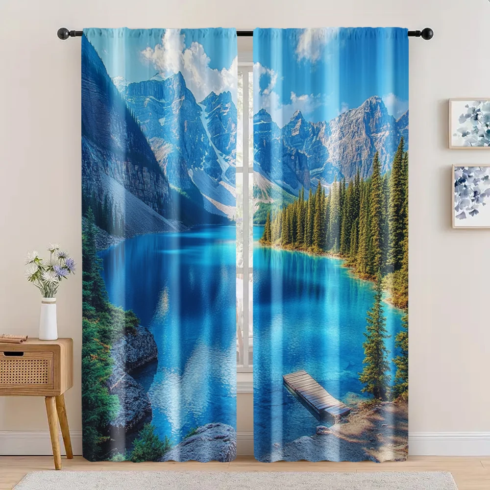 2pc, Window Curtains Fir forest natural scenery Versatile Polyester Fabric,Without Electricity Festive Wall Decor Use for All
2pc, Window Curtains Fir forest natural scenery Versatile Polyester Fabric,Without Electricity Festive Wall Decor Use for All