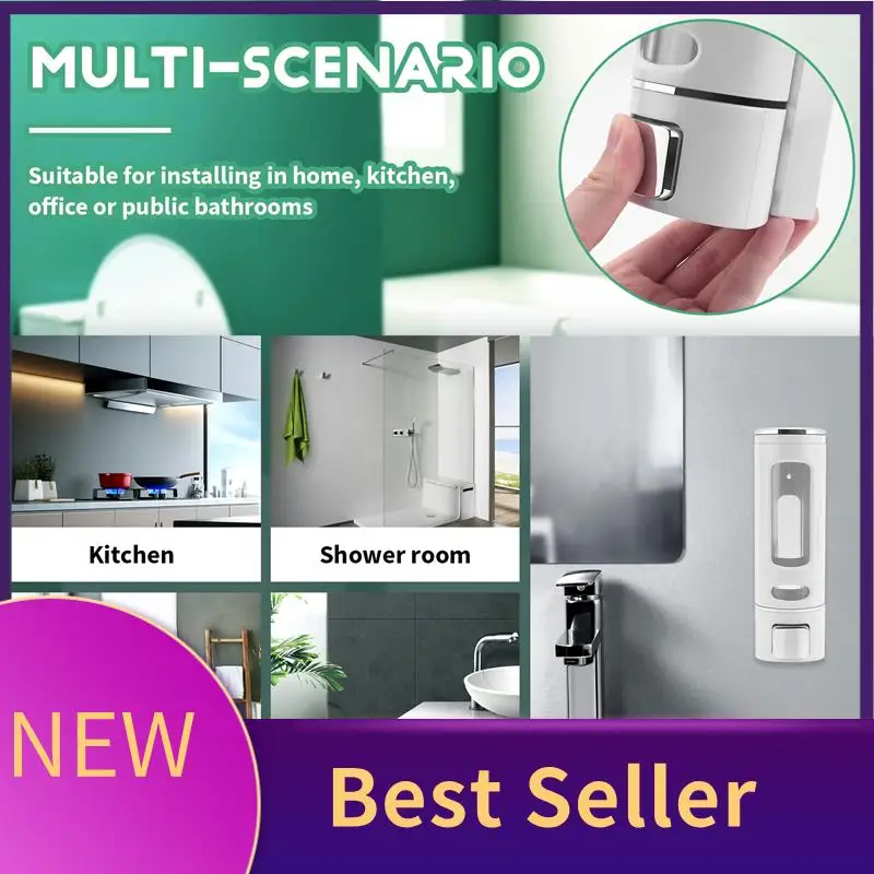 ABHI-400Ml Soap Dispenser Wall Mount, Manual Hand Shampoo Shower Gel Dispenser Lotion Container For Bathroom Kitchen
ABHI-400Ml Soap Dispenser Wall Mount, Manual Hand Shampoo Shower Gel Dispenser Lotion Container For Bathroom Kitchen