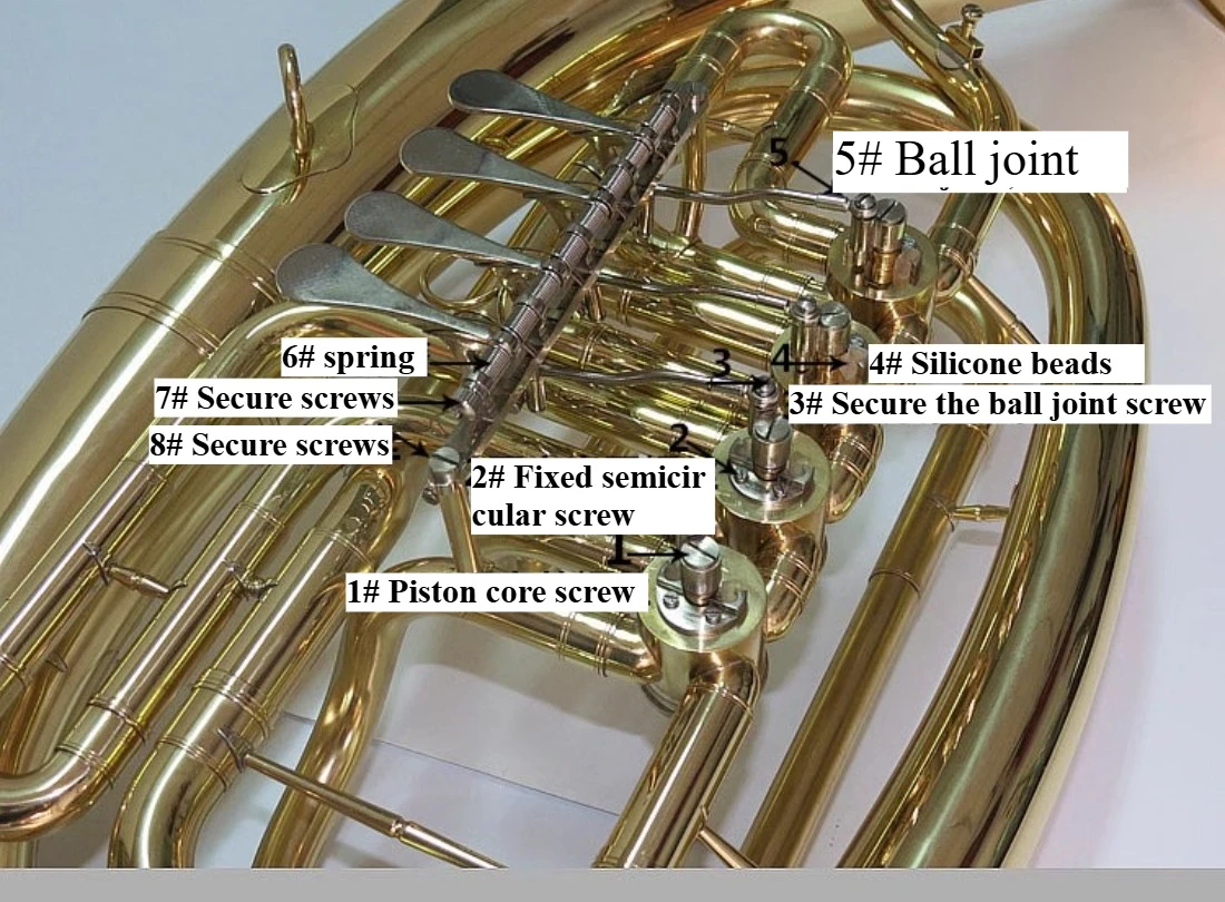 Instrument tuba flat key tenor bass sousaphone rubber parts screws feet pads springs cork
Instrument tuba flat key tenor bass sousaphone rubber parts screws feet pads springs cork