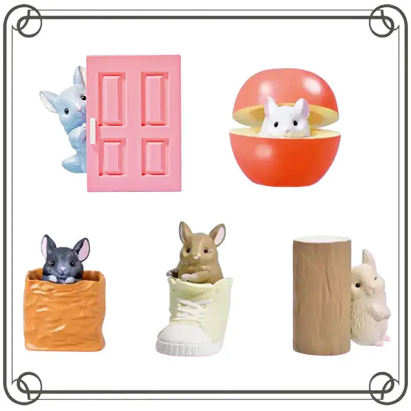 Gashapon Hide-and-seek Chinchilla Animal Doll Q-version Action Figure Desktop Collection Ornament Action Figure Model Toys
Gashapon Hide-and-seek Chinchilla Animal Doll Q-version Action Figure Desktop Collection Ornament Action Figure Model Toys