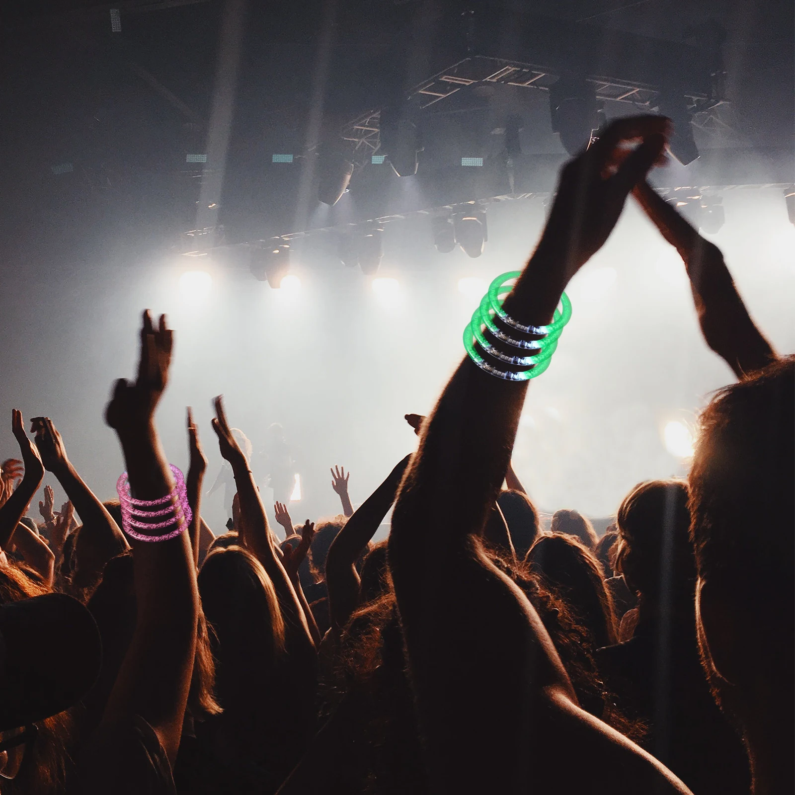 20Pcs Night Glow Bracelets Multi-Color Luminous Fluorescent Party Decorations Neon Props Bulk Glow Bracelets for Easter
20Pcs Night Glow Bracelets Multi-Color Luminous Fluorescent Party Decorations Neon Props Bulk Glow Bracelets for Easter