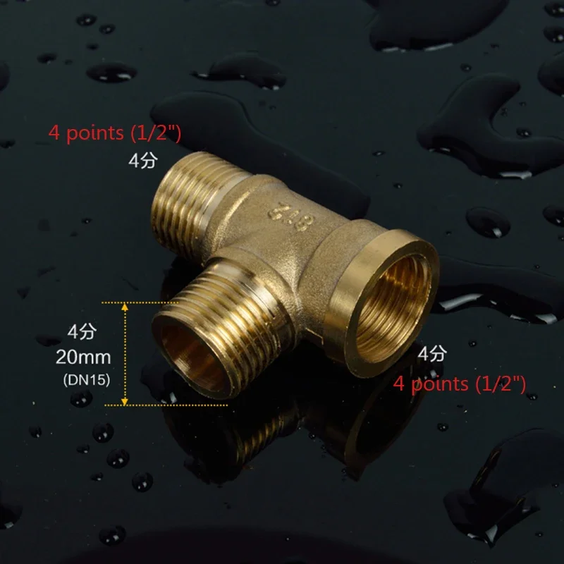 1 Pc Tee Messing Pijp Montage Mannelijke-Vrouwelijke Draad Conversie Connect 1/2" Type Koperen Water Olie Gas Adapter
1 Pc Tee Messing Pijp Montage Mannelijke-Vrouwelijke Draad Conversie Connect 1/2" Type Koperen Water Olie Gas Adapter