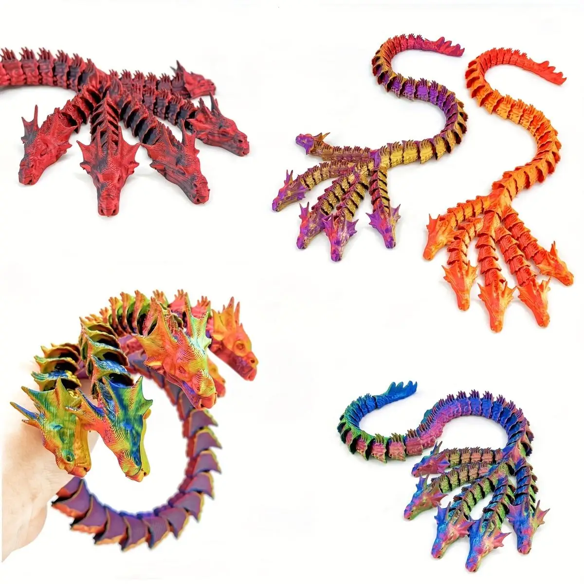 3D printed cool five-headed dragon toy dinosaur toy fidgets toys for home ornament Suitable for Halloween gifts Children's toys
3D printed cool five-headed dragon toy dinosaur toy fidgets toys for home ornament Suitable for Halloween gifts Children's toys