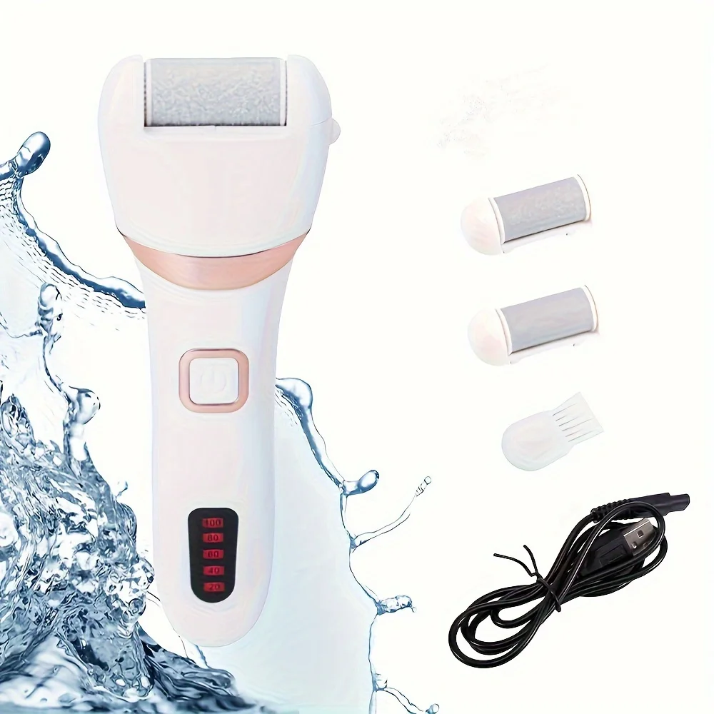 Rechargeable Electric Foot Grinder Callus Remover Foot Polisher Pedicure Wash Kit 3 Roller Heads For Cracked Heels And Dead Skin
Rechargeable Electric Foot Grinder Callus Remover Foot Polisher Pedicure Wash Kit 3 Roller Heads For Cracked Heels And Dead Skin