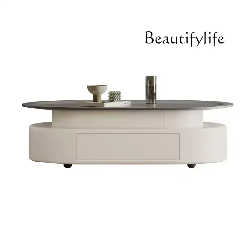 Simple modern oval coffee table household cream wind light luxury high sense art creative coffee table minimalist
Simple modern oval coffee table household cream wind light luxury high sense art creative coffee table minimalist