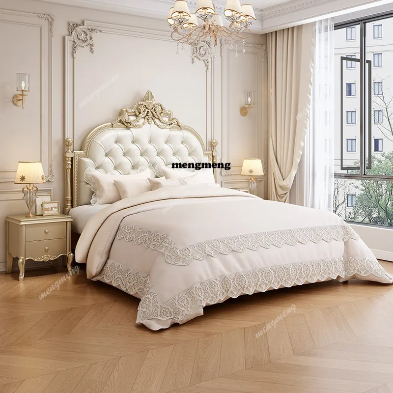 Light luxury solid wood bed French high PC and console game bed 1.8 meters 2.0 meters leather soft bag storage bed
Light luxury solid wood bed French high PC and console game bed 1.8 meters 2.0 meters leather soft bag storage bed