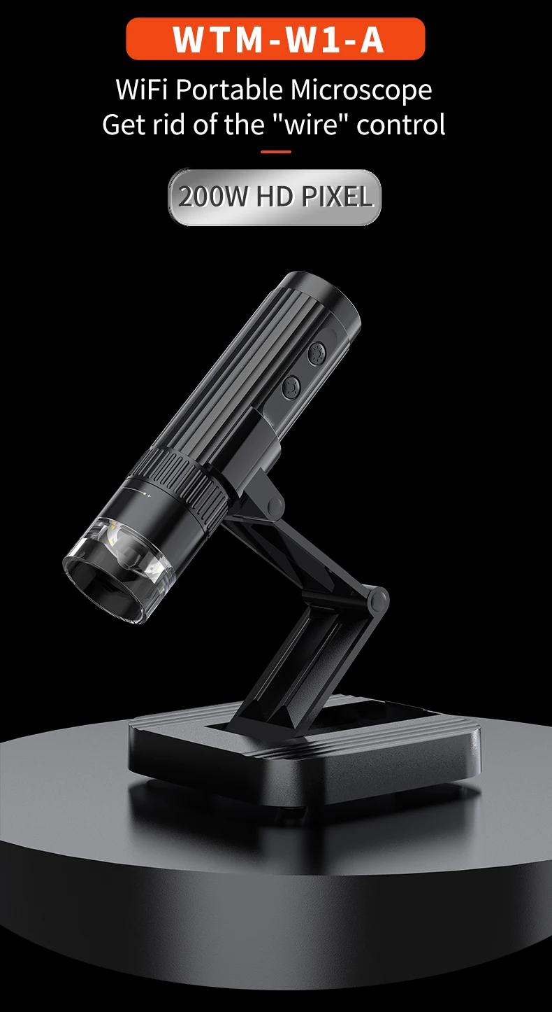 2MP 1080P 50-1000X Continous Focal Wireless WIFI Digital Microscope CMOS Borescope Inspection Otoscope Camera Handheld Endoscope
2MP 1080P 50-1000X Continous Focal Wireless WIFI Digital Microscope CMOS Borescope Inspection Otoscope Camera Handheld Endoscope