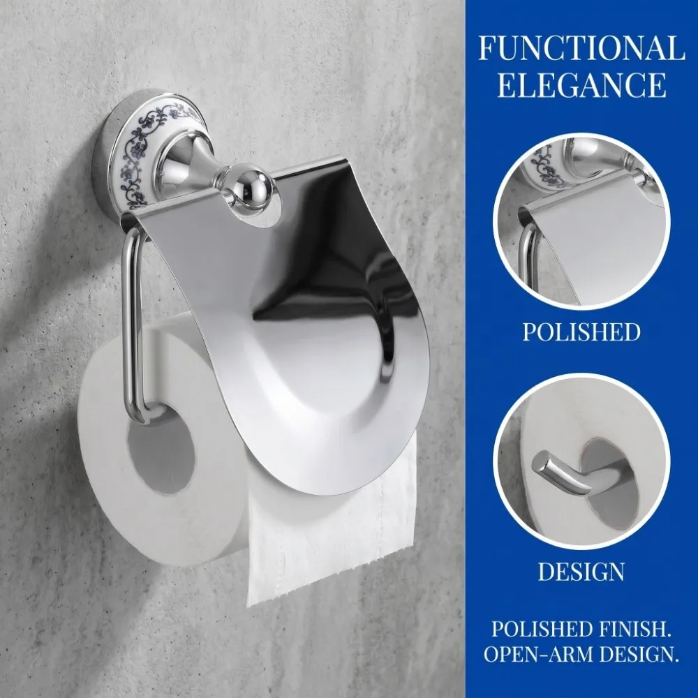 Stainless Steel Toilet Paper Holder Wall Mounted Polished Chrome Finish Paper Holder Rack Durable Silver Toilet Roll Holder
Stainless Steel Toilet Paper Holder Wall Mounted Polished Chrome Finish Paper Holder Rack Durable Silver Toilet Roll Holder