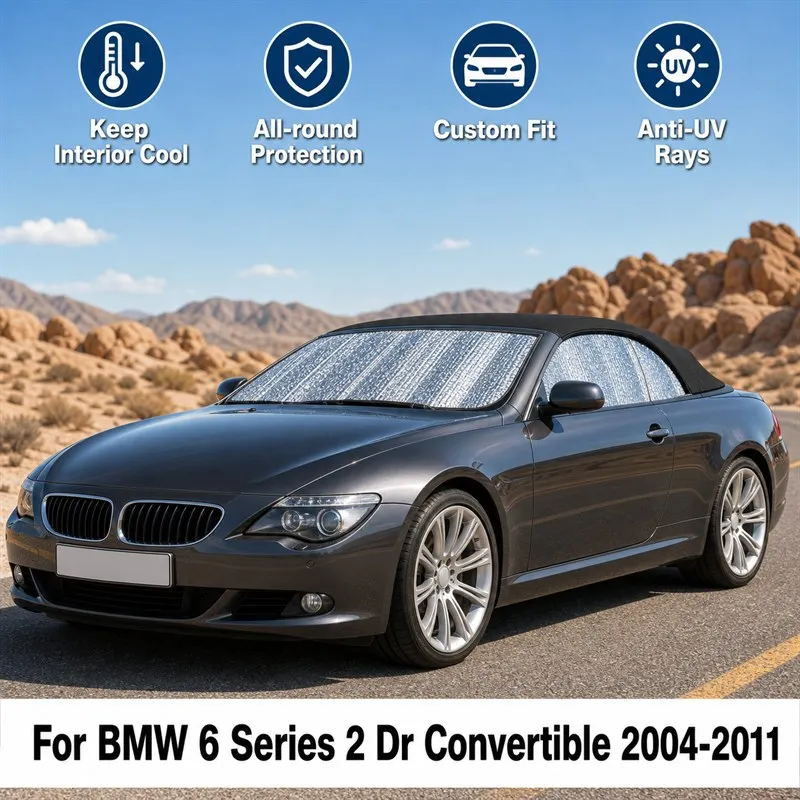 For BMW 6 Series 2 Dr Convertible 2004-2011 Full Set Car Window Sunshades UV Block Privacy Heat Insulated Foldable Car Curtain
For BMW 6 Series 2 Dr Convertible 2004-2011 Full Set Car Window Sunshades UV Block Privacy Heat Insulated Foldable Car Curtain