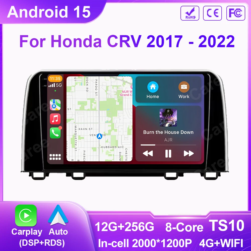 Android 15 Car Radio For Honda CRV 2017 2018 2019 2020 2021 2022 Multimedia Video Player Navigation GPS Carplay QLED Stereo WIFI
Android 15 Car Radio For Honda CRV 2017 2018 2019 2020 2021 2022 Multimedia Video Player Navigation GPS Carplay QLED Stereo WIFI