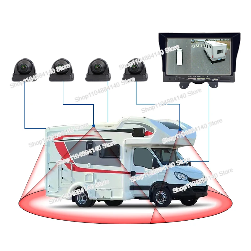 360Degree Bird View Car Camera System 3D HD Waterproof Night Vision Truck Surround
360Degree Bird View Car Camera System 3D HD Waterproof Night Vision Truck Surround