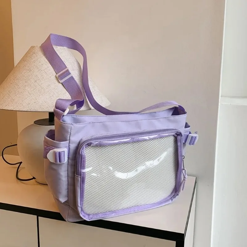Clear Transparent Pocket Itabag College Style Cross Body Badge Display Shoulder Bag PVC Nylon Crossbody Bag Goods Display
Clear Transparent Pocket Itabag College Style Cross Body Badge Display Shoulder Bag PVC Nylon Crossbody Bag Goods Display