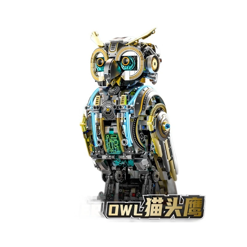 Luminous Mechanical Animal Series Building Blocks Owl Toy for Children Educational Assembly Ornament Gift
Luminous Mechanical Animal Series Building Blocks Owl Toy for Children Educational Assembly Ornament Gift