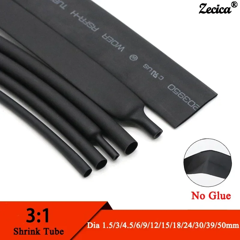 1/5/10M Heat Shrink Tubing Diameter 1.5~50mm 3:1 Ratio Waterproof Wire Wrap Insulated Lined Cable Sleeve No Glue
1/5/10M Heat Shrink Tubing Diameter 1.5~50mm 3:1 Ratio Waterproof Wire Wrap Insulated Lined Cable Sleeve No Glue