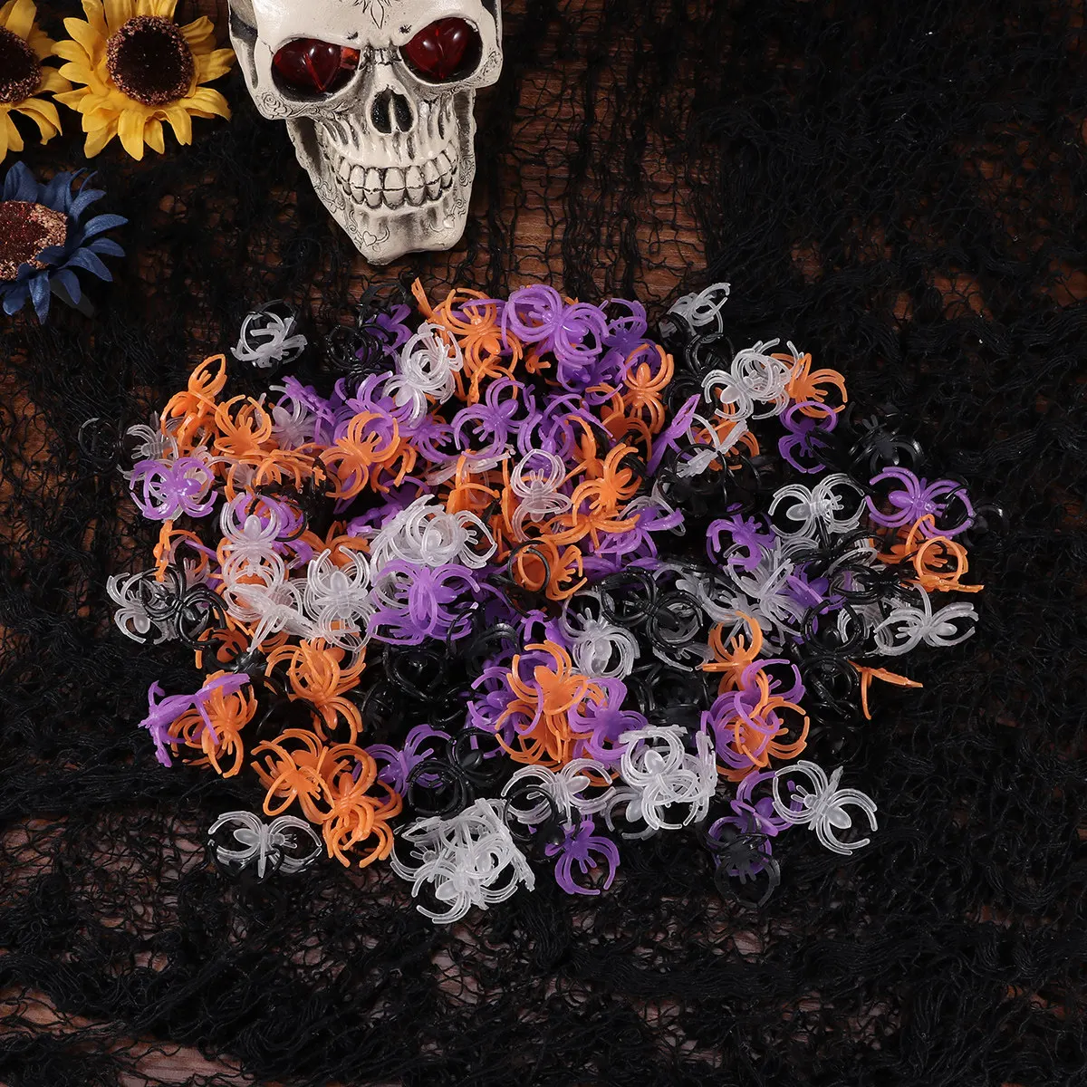 200Pcs Spider Theme Light Up Finger Rings Plastic Eco Friendly Safe No Smell for Halloween Costume Party Rave Concert Festival
200Pcs Spider Theme Light Up Finger Rings Plastic Eco Friendly Safe No Smell for Halloween Costume Party Rave Concert Festival
