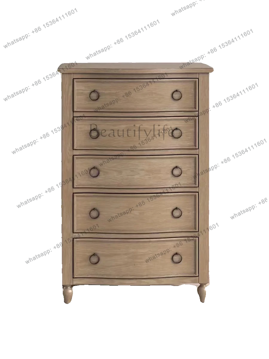 American retro storage multi-chest cabinet French classical bedroom chest of drawers living room side cabinet
American retro storage multi-chest cabinet French classical bedroom chest of drawers living room side cabinet