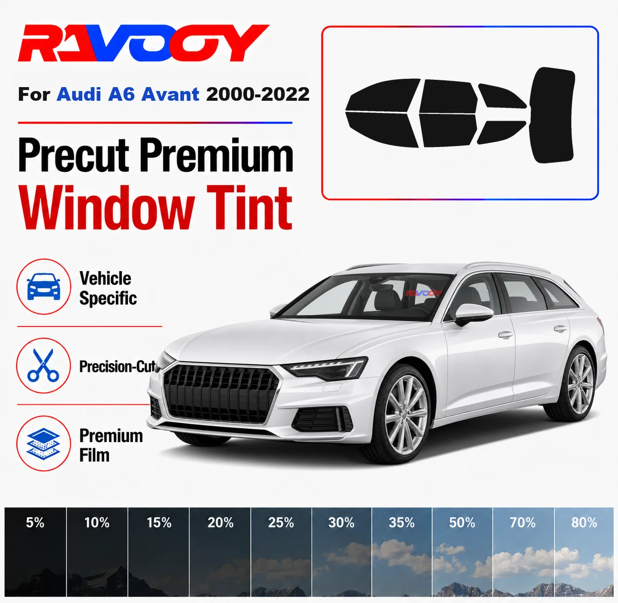 Premium Precut Window Tint Kit Front Rear Windows Rear Windshield For Audi A6 Avant 2000-2022 Complete Set Nano Ceramic Film
Premium Precut Window Tint Kit Front Rear Windows Rear Windshield For Audi A6 Avant 2000-2022 Complete Set Nano Ceramic Film